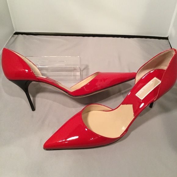 Michael Kors Shoes - Michael Kors Vintage Red Patent Leather Pump
